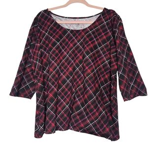 Jessica London plaid blouse